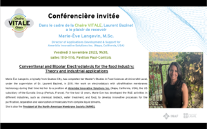 Conference invitée - Chaire Vital